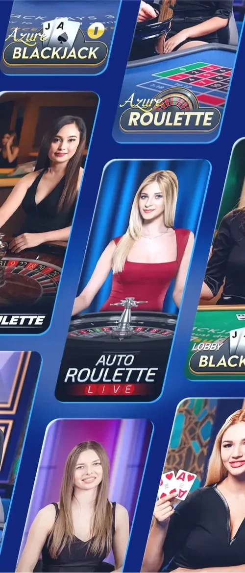Section casino en direct de ViperWin avec studios Evolution et tables blackjack roulette